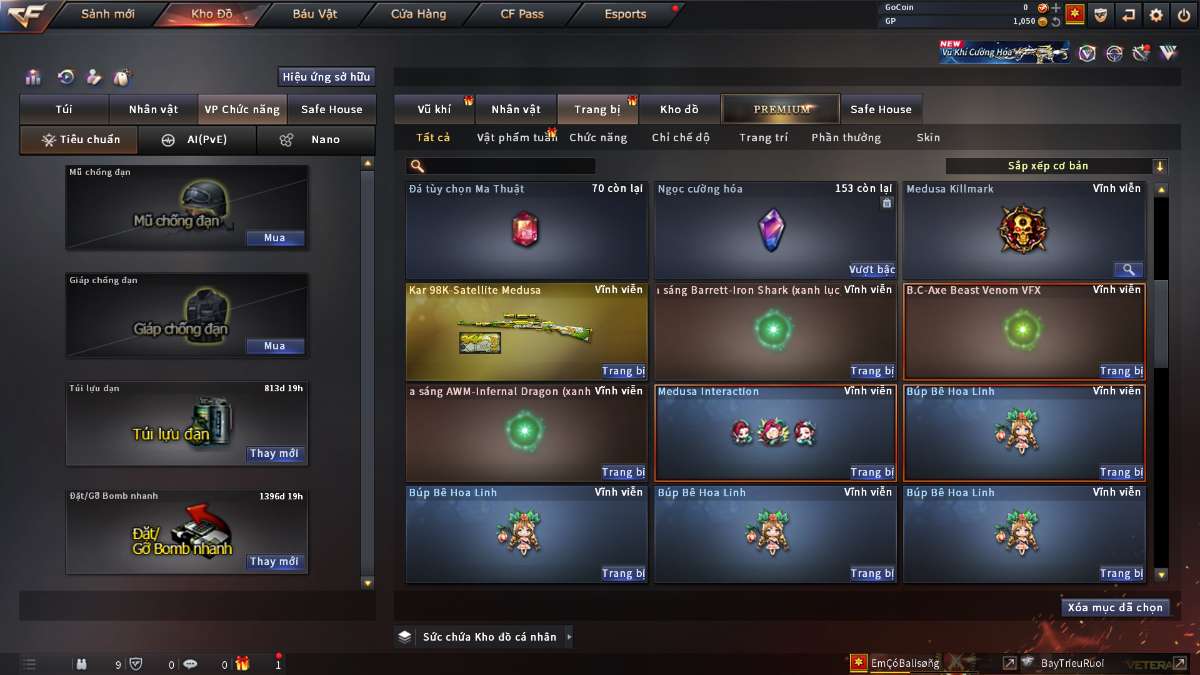 shop acc cf uy tin gia re